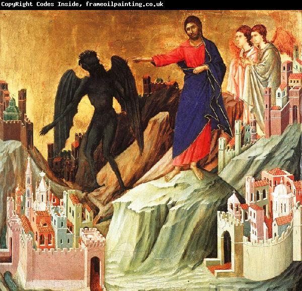 Duccio di Buoninsegna Temptation on the Mount